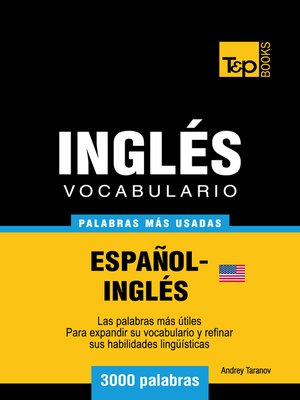 cover image of Vocabulario Español-Inglés Americano